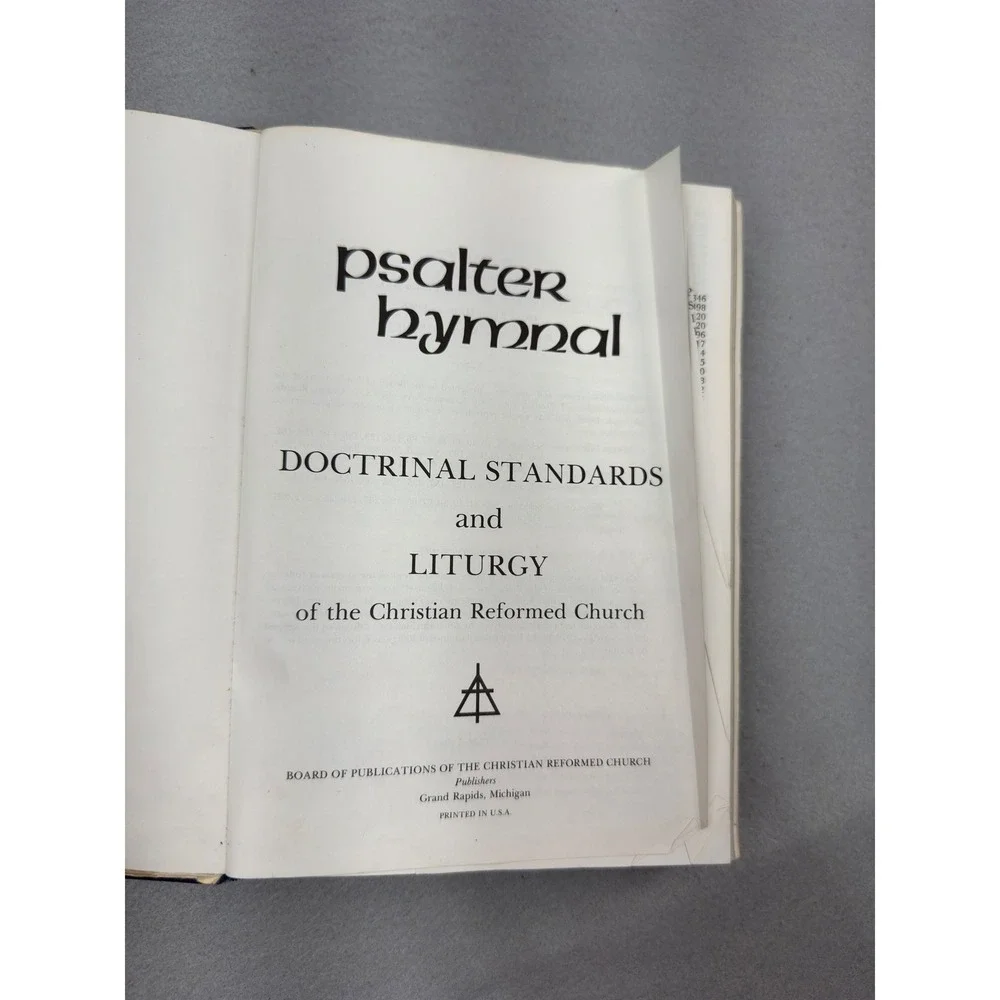 Vintage 1976 Psalter Hymnal Christian Reformed Church Doctrinal‎ Standards Blue